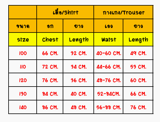 ชุดแซนต้า ชุดแซนตี้ ชุดคริสมาสเด็ก Christmas Costume สำหรับ เทศกาลวันคริสมาส มีขนาด 110, 130, 140