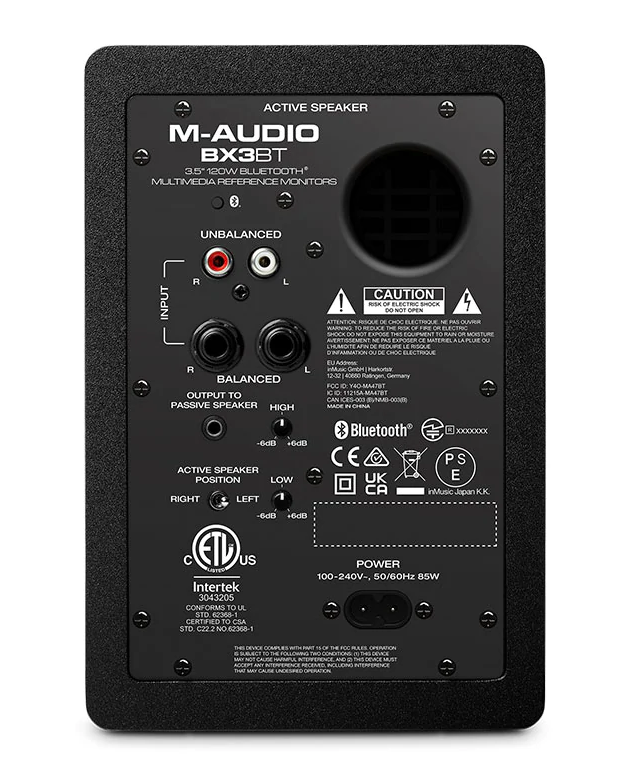 M-Audio Bx3 BT 120-Watts Studio Monitor (Pair)