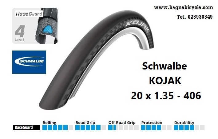 ยางนอก Schwalbe KOJAK ขนาด 20 x 1.35 - 406