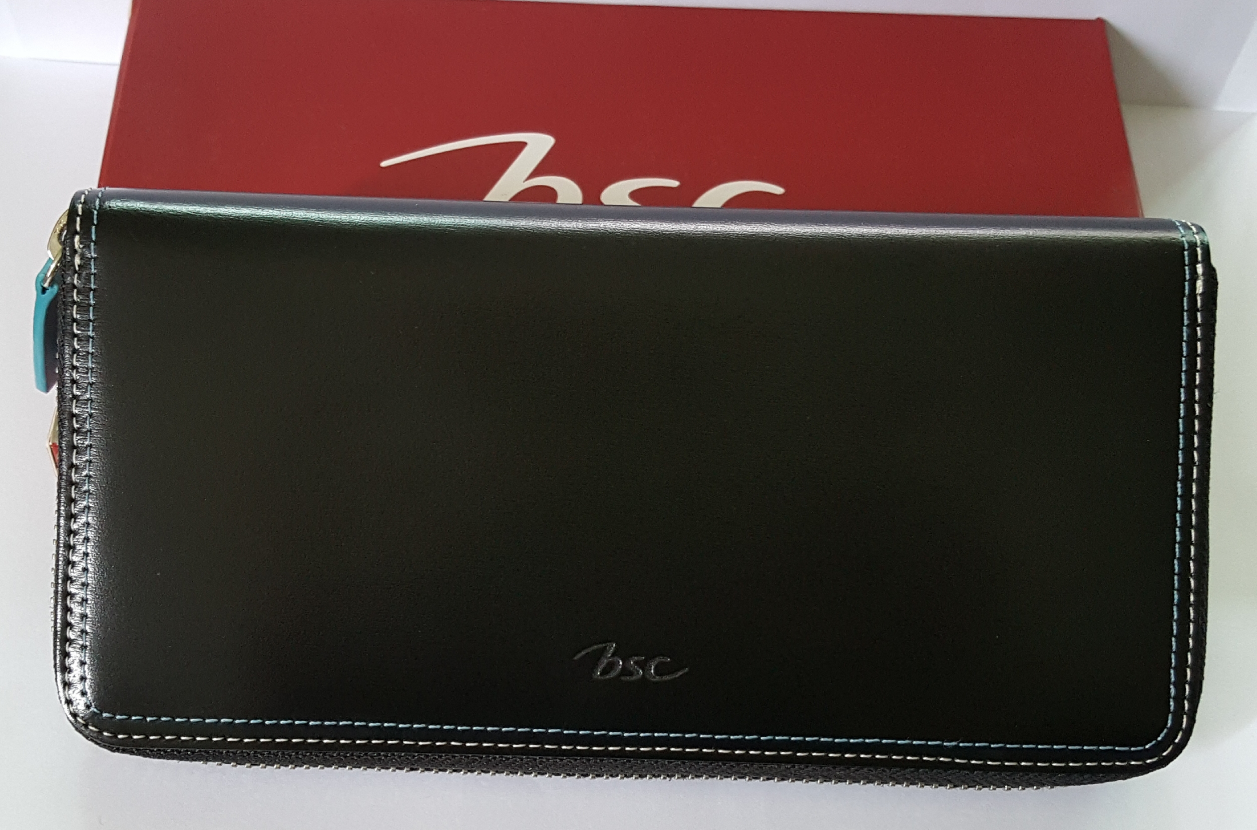 กระเป๋าสตางค์ bsc ดำ ใหม่ แท้