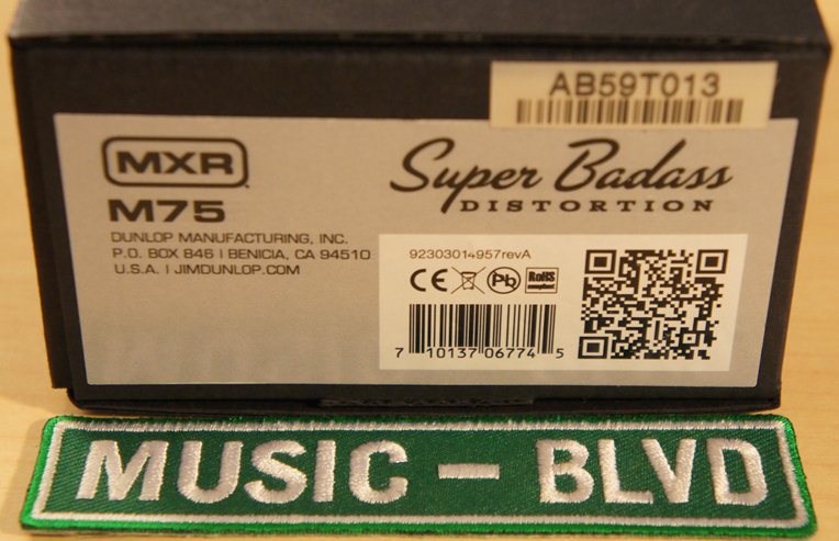 MXR M75 Super Badass Distortion Guitar Effects Pedal