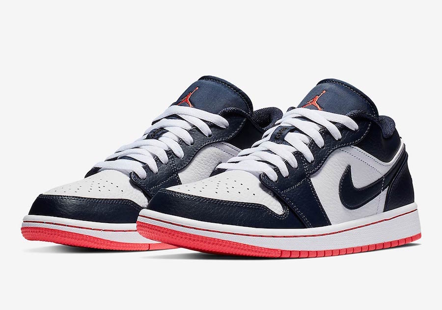 Nike Air Jordan 1 Low Retro Obsidian and Ember Glow