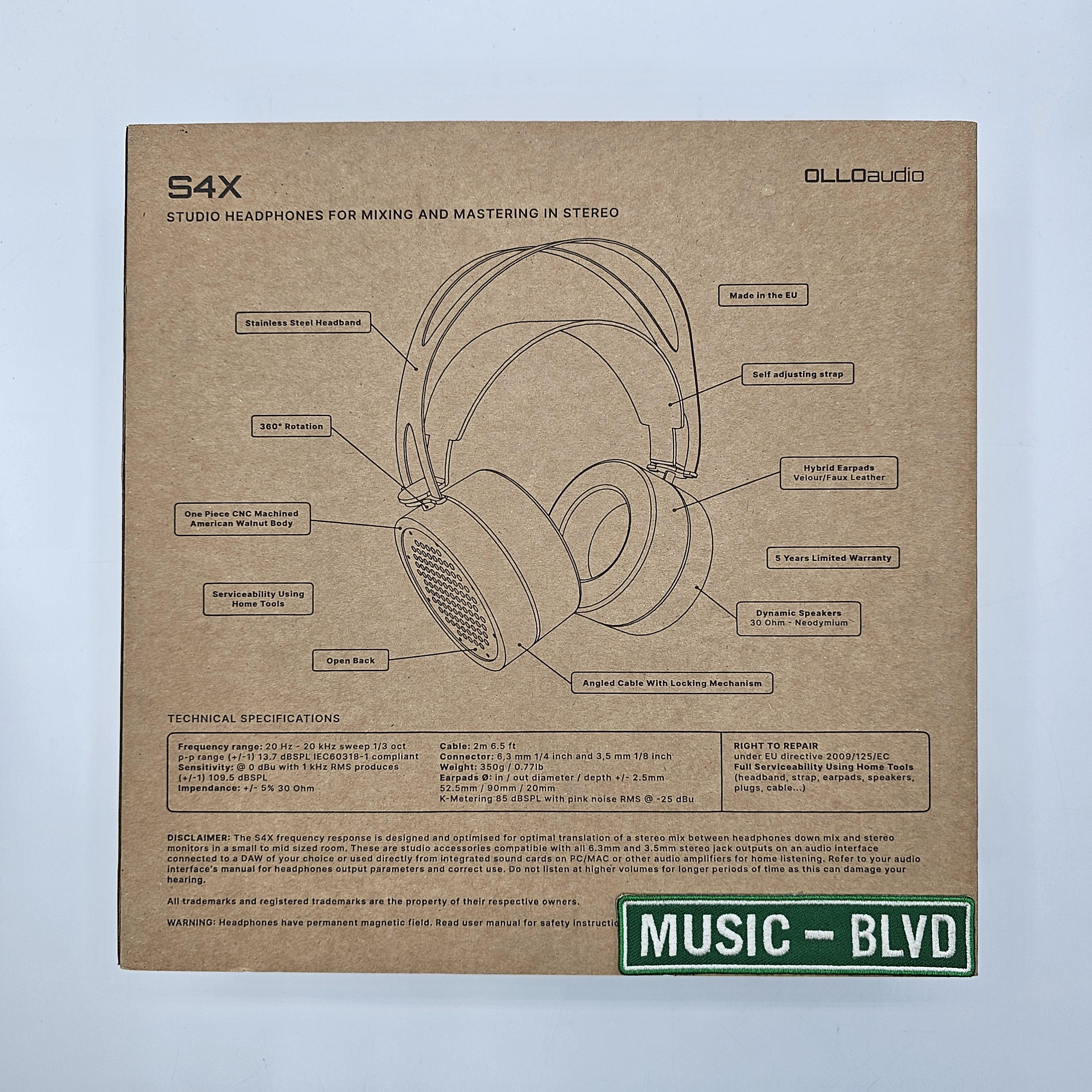 OLLO Audio S4X 1.3 Open-Back Dynamic Calibrated Studio Headphones