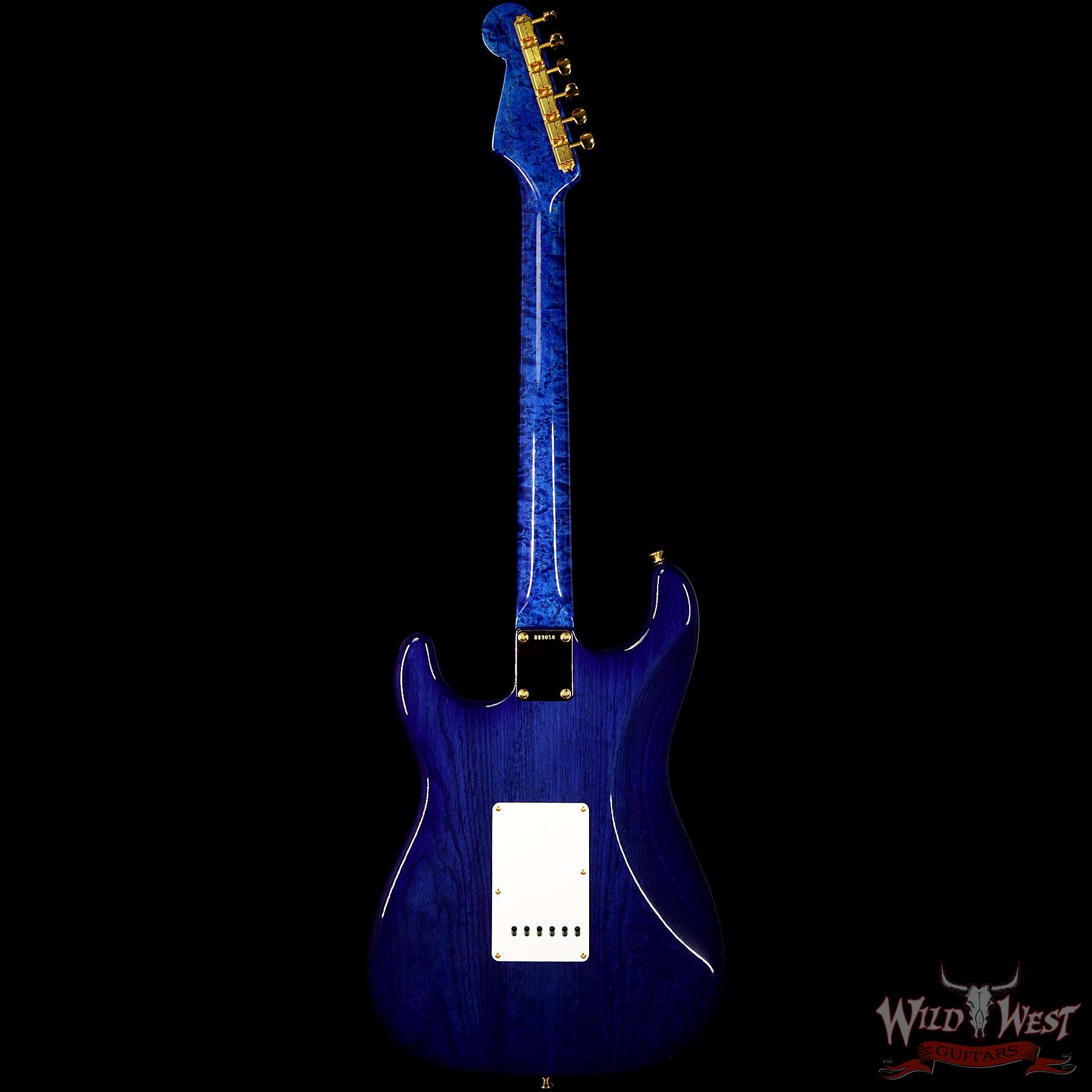Fender Custom Shop Masterbuilt Yuriy Shishkov 1956 Stratocaster NOS Flame Top - Royal Blue