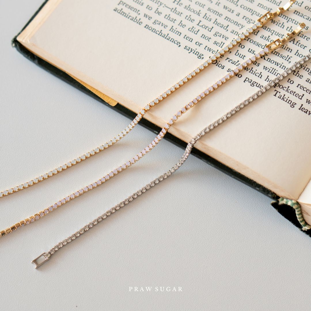 Classic 2mm Bracelet - สร้อยข้อมือคริสตัลเรียงทรงกลมคลาสสิค ขนาด 2mm