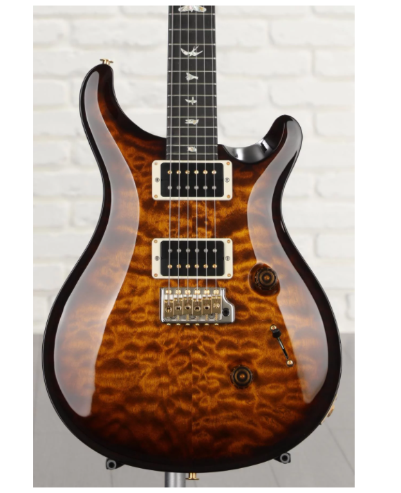 PRS Custom 24 Quilt 10-Top Electric Guitar with Pattern Thin Neck