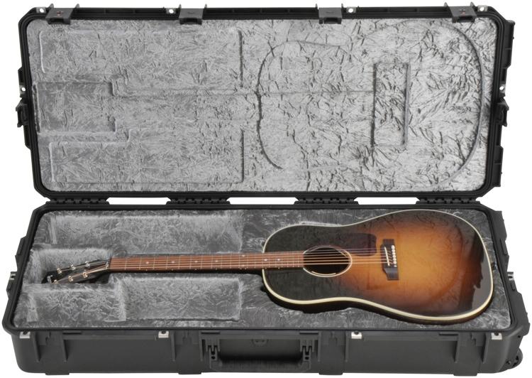 SKB Injection Molded Waterproof Acoustic Guitar Case w/ Wheels