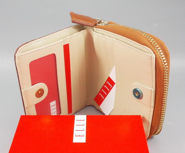 กระเป๋าสตางค์ ELLE น้ำตาล ใหม่ แท้