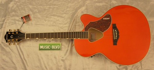 Gretsch Guitars G5022CE Rancher Jumbo Cutaway Acoustic-Electric Guitar Western Orange Stain Rosewood Fretboard