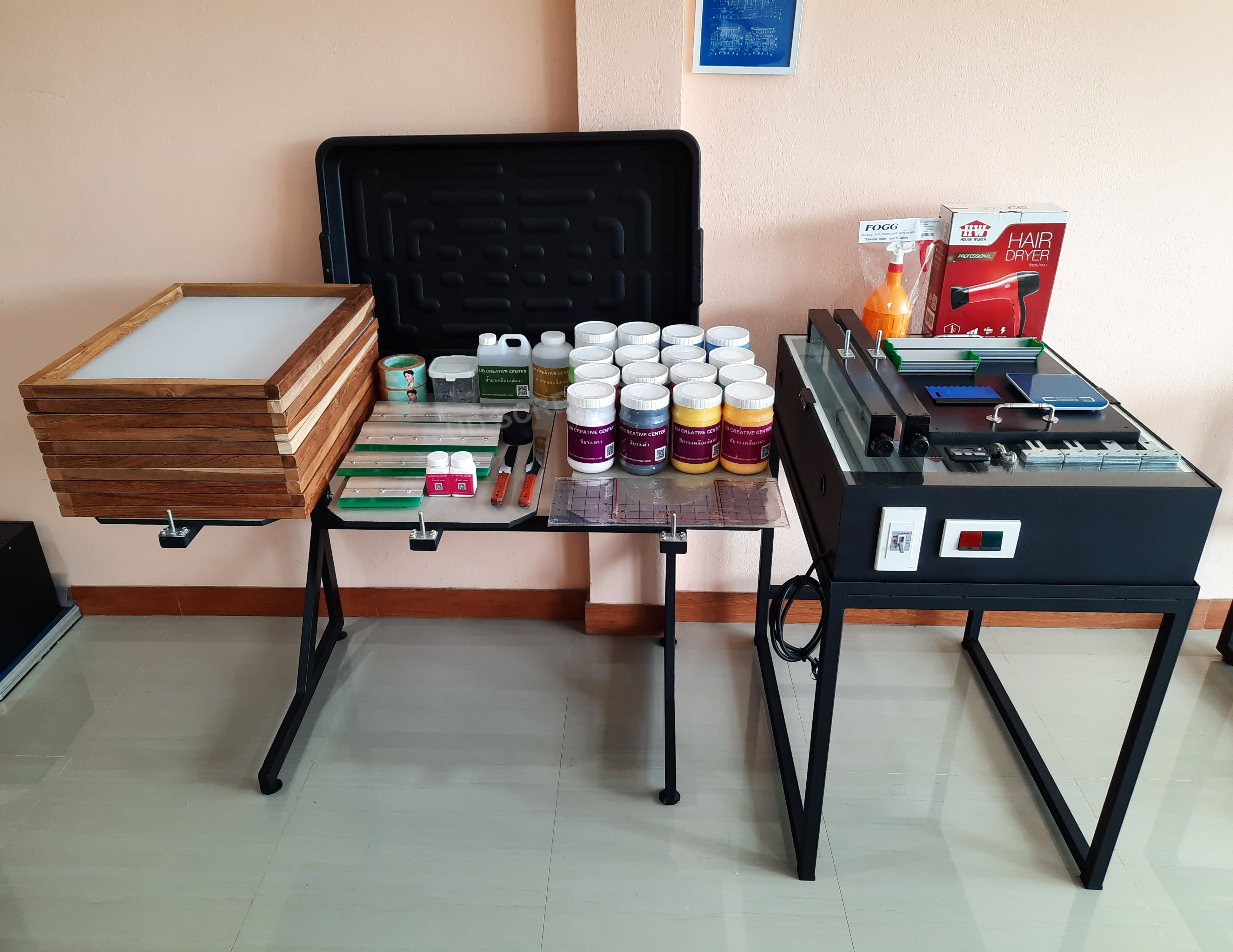 ชุดเริ่มต้นงานสกรีนมืออาชัพ Professional Set 2