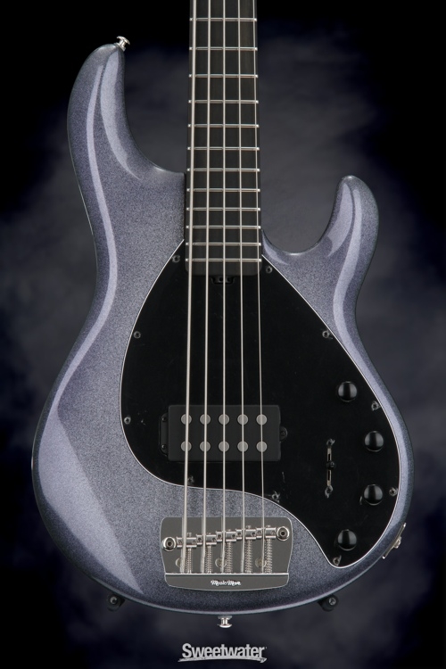 Ernie Ball Music Man StingRay 5 Single Humbucker - Starry Night, Natural Headstock