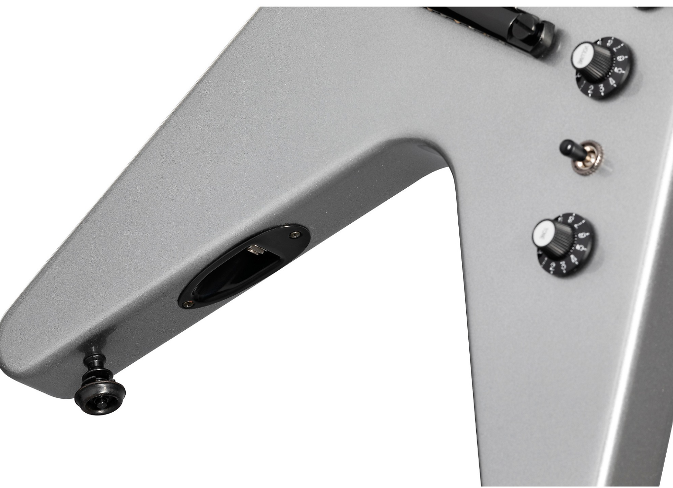 Gibson Dave Mustaine Flying V EXP Electric Guitar - Silver Metallic