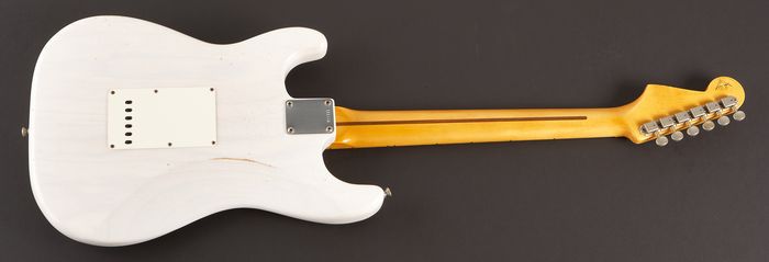 Fender Custom Shop Master Built By Greg Fessler 1955 Relic Stratocaster Electric Guitar White Blonde