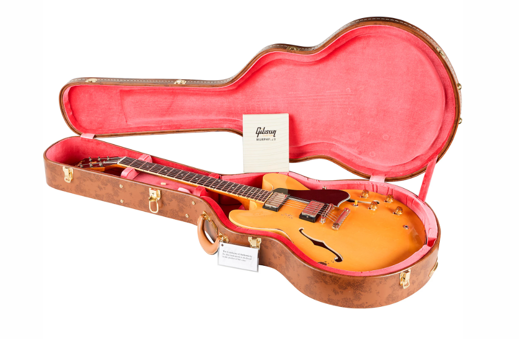Gibson Custom Murphy Lab 1959 ES-335 Reissue Ultra Heavy Aged Semi-Hollow Electric Guitar Vintage Natural