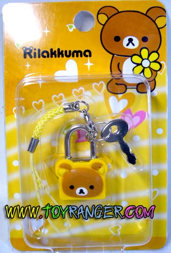 ที่คล้องแม่กุญแจ Rilakkuma (ไขได้จริง)