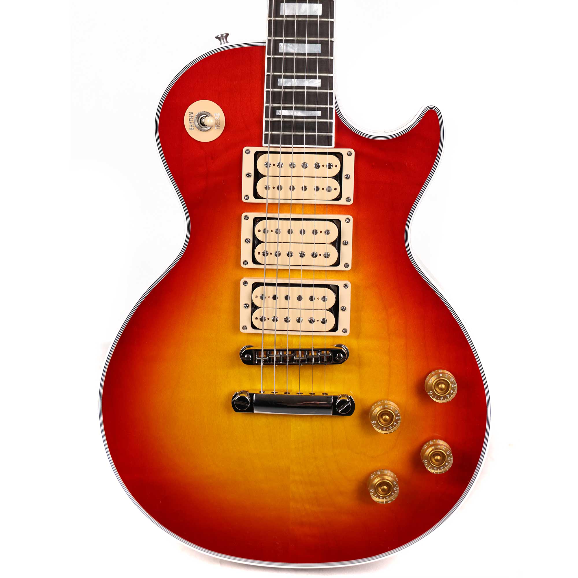 Gibson Custom Shop Les Paul Custom Made 2 Measure Cherry Sunburst Triple '57 Classics and Nickel Hardware