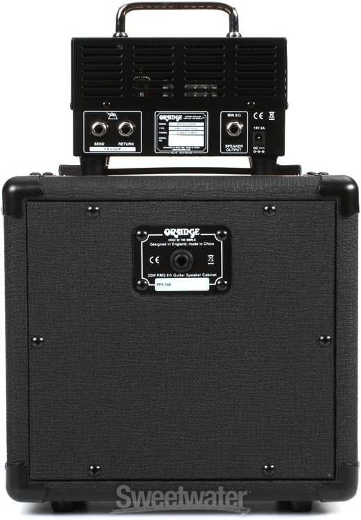 Orange Micro Dark Stack Head and 1x8 Cabinet