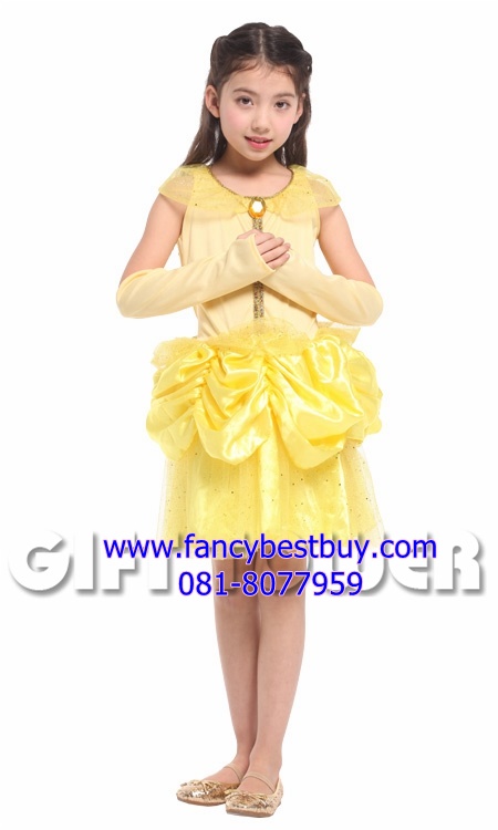 ชุดเจ้าหญิงเบล Bella Princess เทพนิยายในปราสาทดีสนีย์ Disney Princess ขนาด M, L