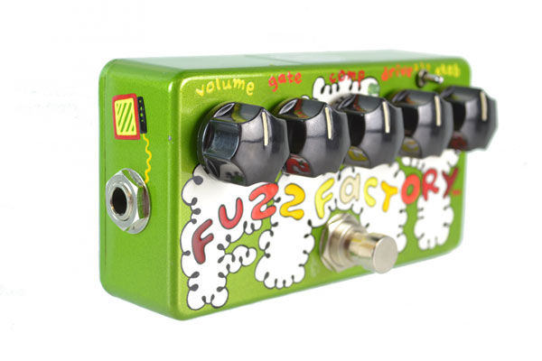 Z VEX Effects Fat Fuzz Factory (Hand Painted Green/White)