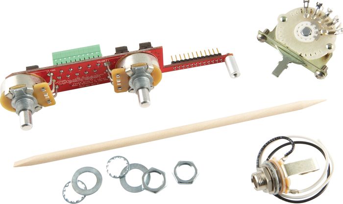 ToneShaper SW4B 4-Way Switch and Knobs for Telecaster with Two Single Coils