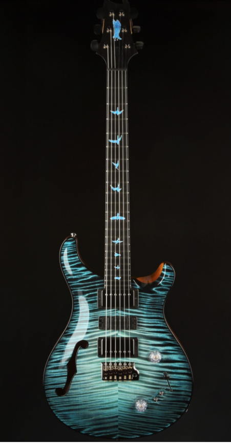 Paul Reed Smith Private Stock #9021 Special Semi-Hollow F-Hole Macassar Ebony - Sub Zero Glow