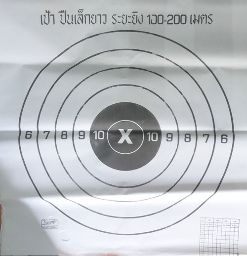 เป้าปืนเล็กยาว ระยะยิง 100-200 เมตร (แพ็ค 50 แผ่น)