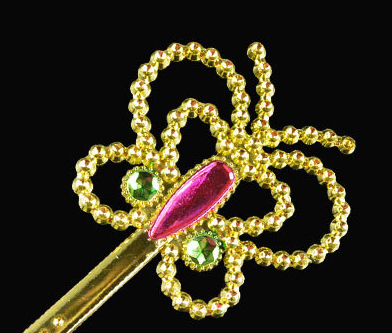 ไม้คทาสีทอง หลากแบบ ประกอบชุดเจ้าหญิง ชุดนางฟ้า ชุดผีเสื้อ ขนาดยาว 30 ซม. (จำหน่ายคู่กับชุดแฟนซี ไม่ขายแยก)