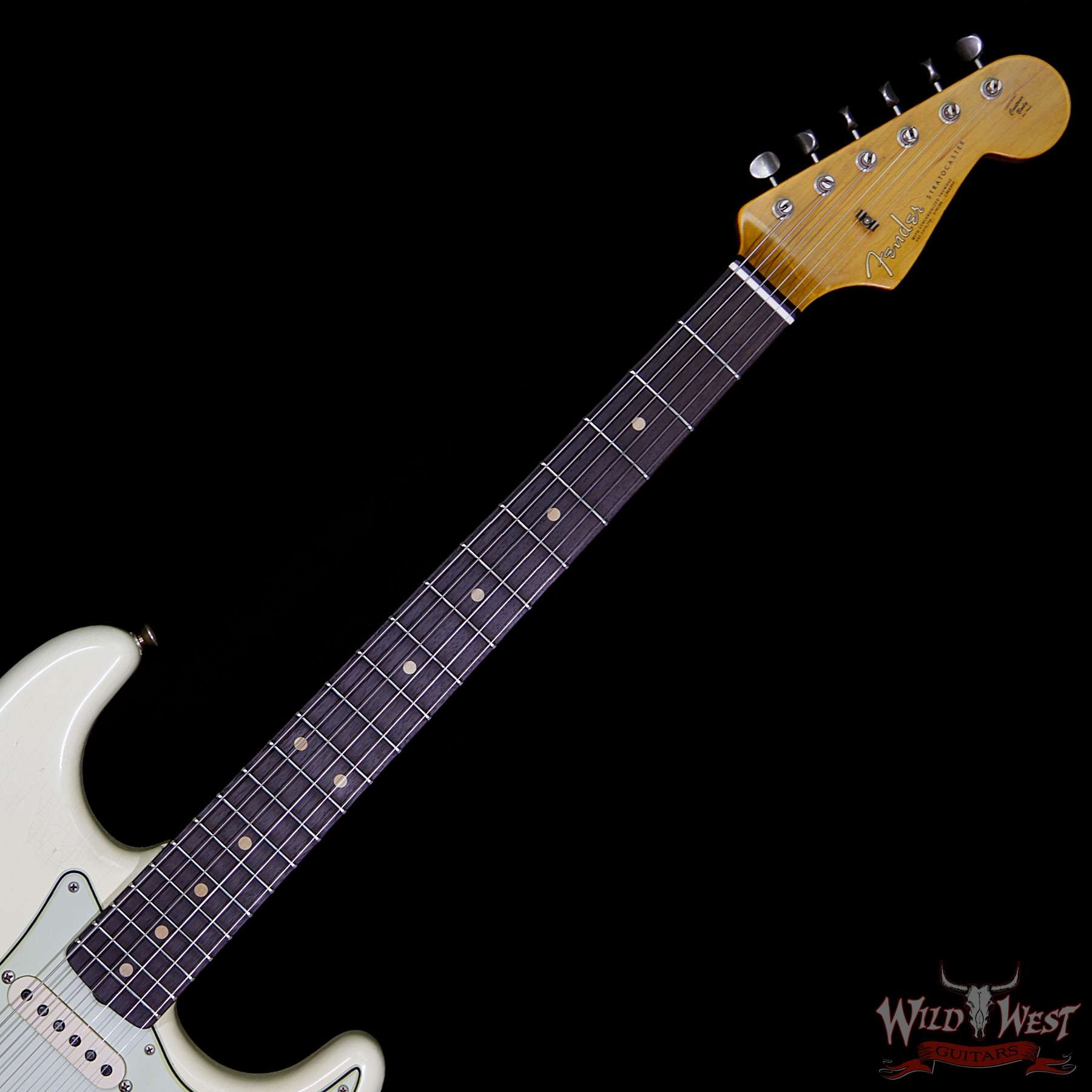 Fender Custom Shop 1963 Stratocaster Journeyman Relic with Dirty Neck Rosewood Board - Vintage White