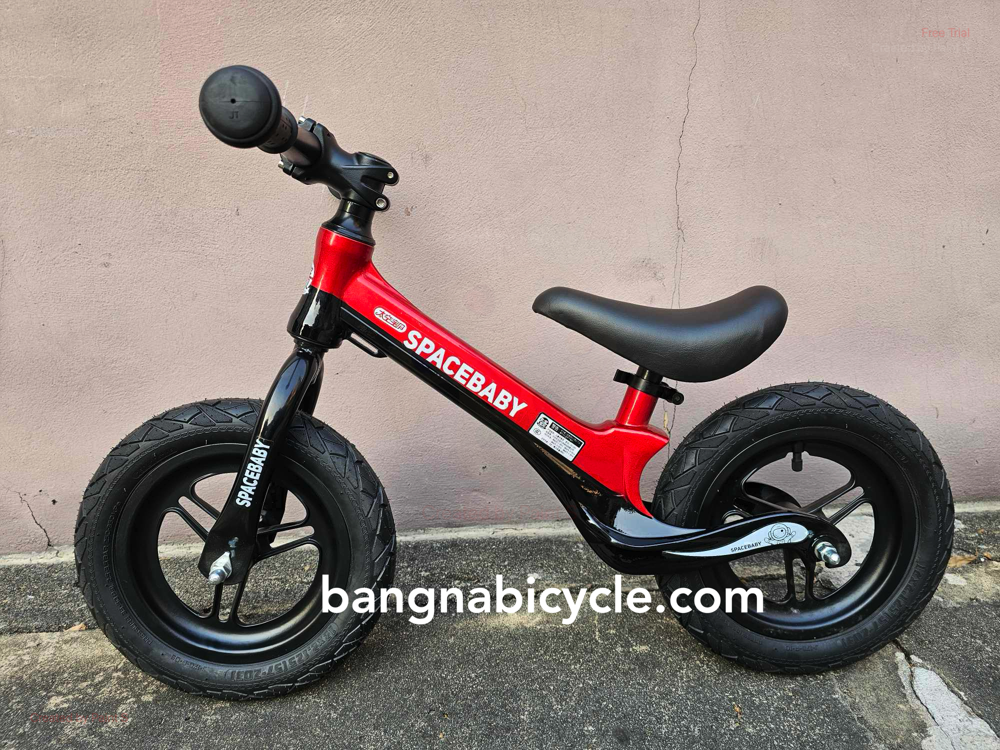 [หมด] รถเด็กขาไถ บาลานซ์ไบค์ Spacebaby Balance Bike ล้อแมกซ์เติมลม มียางใน