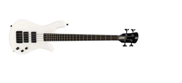 Spector Euro 4 Classic Series Solid Body Electric Bass Guitar Rosewood/Solid White Gloss - EURO4WHCL
