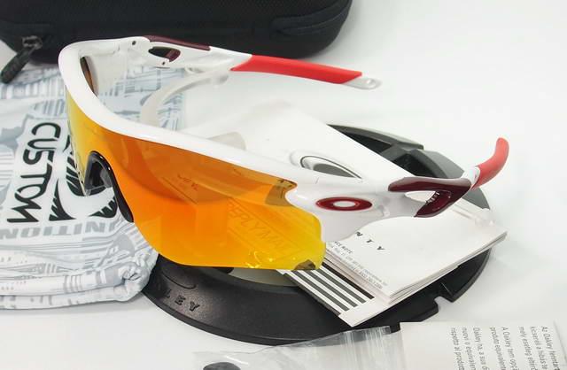OAKLEY CUSTOM RADARLOCK PATH Polished White with Fire Iridium