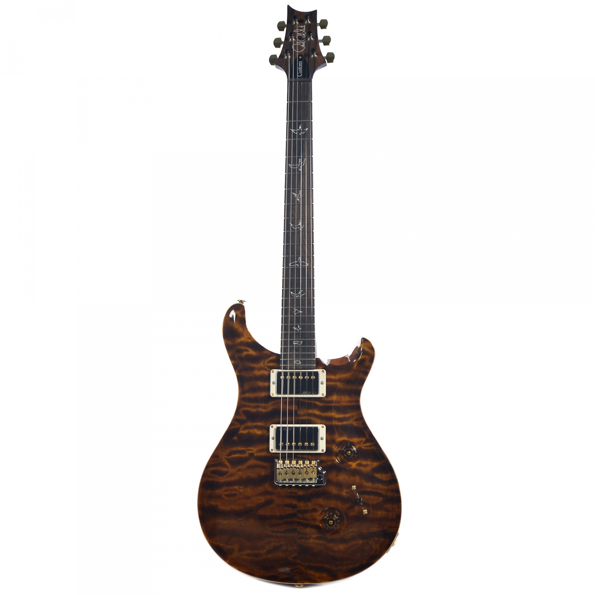 PRS CME Wood Library Custom 24 10 Top Quilt Blackgold No.235623