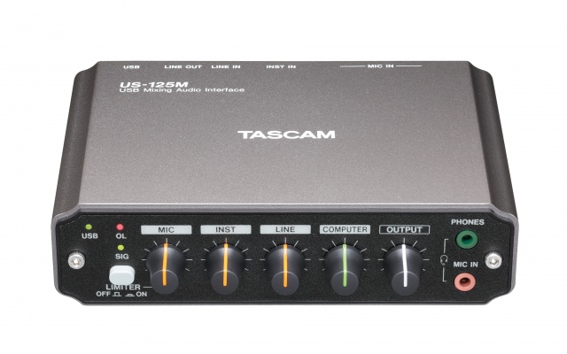 Tascam US-125M USB Mixing Audio Interface
