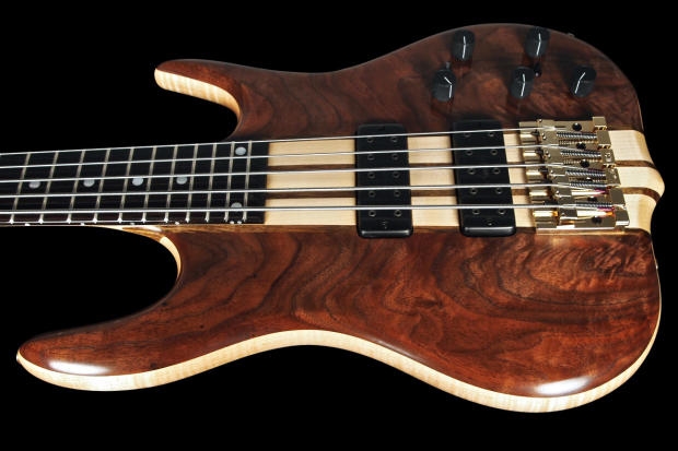 Ken Smith 2016 5TNV 5-String Bass Figured Walnut w/ 18v Preamp - Oil