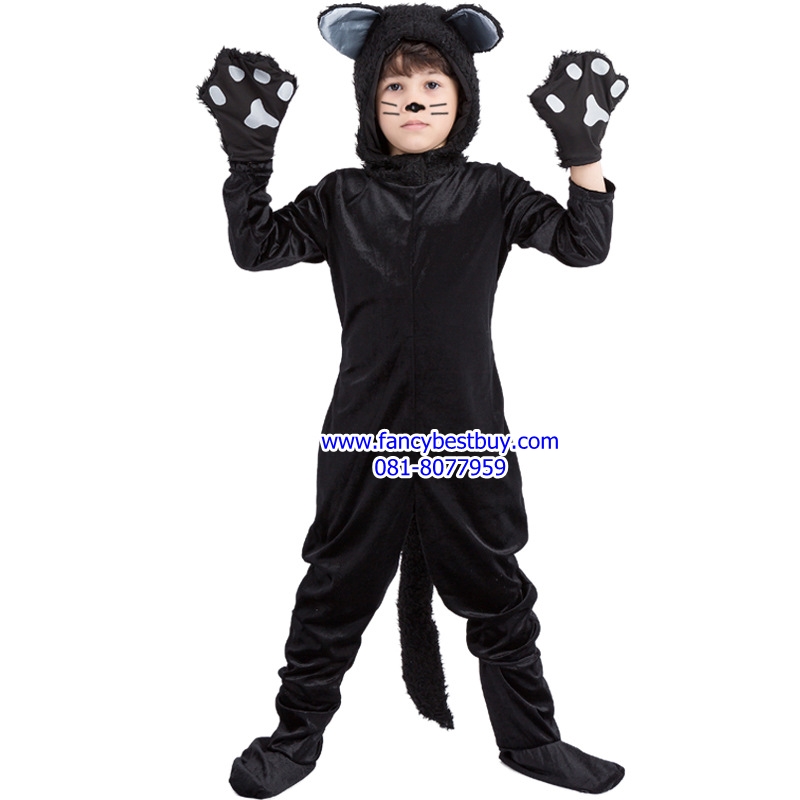 ชุดแฟนซีแมวดำ ชุดแฟนซีเด็ก CAT COSTUME ชุดแฟนซีสัตว์ มี ขนาด S(110-120),L(130-140), XL(140-150)