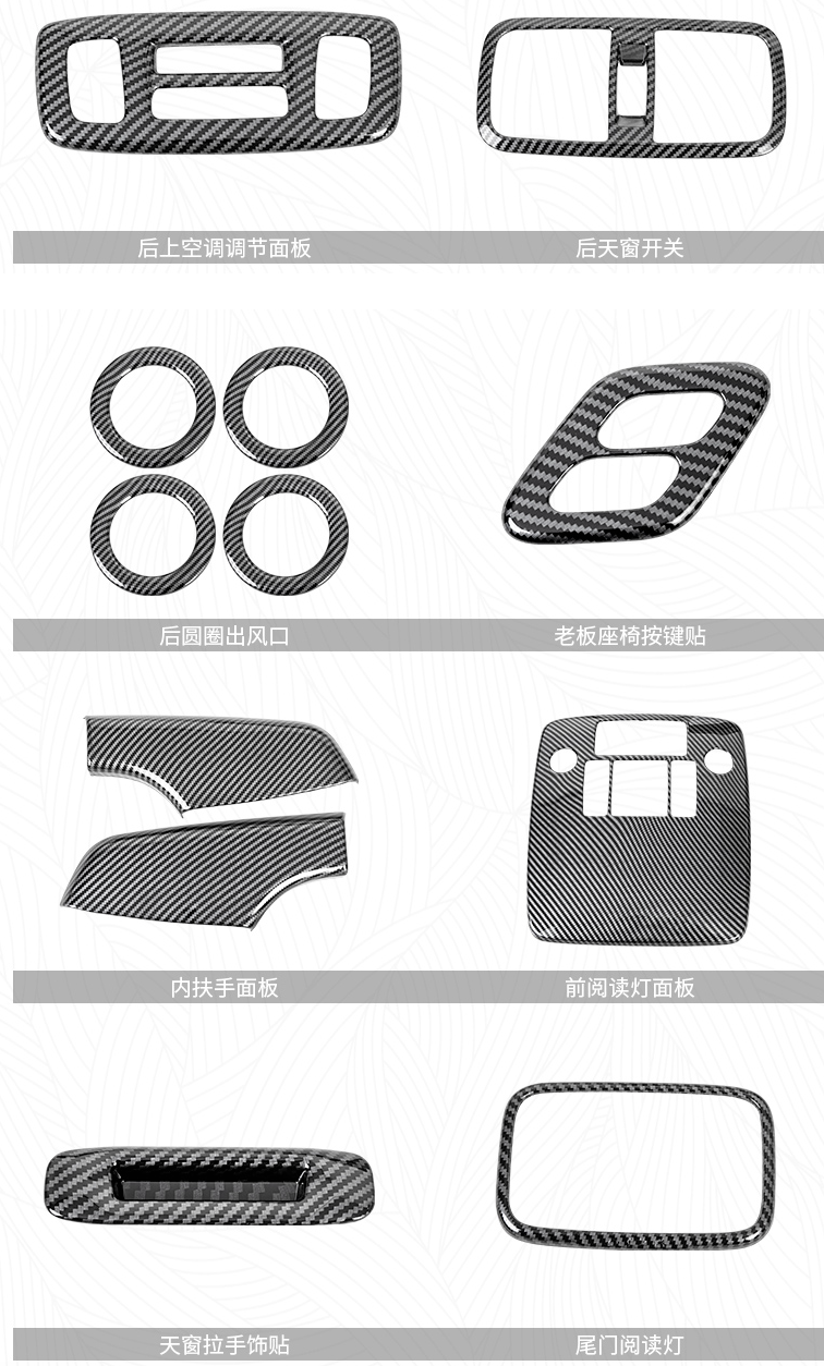 ชุดตกแต่ภายใน ลายเครฟล่า แยกชิ้นขายได้ KIA Carnival KA4(Gen4)