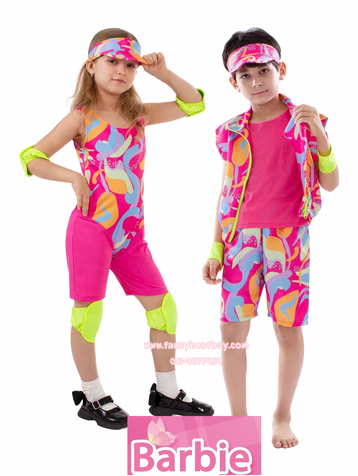 ชุดบาร์บี้ Barbie ขนาด S 105-115, L 125-135 (ชุดบาร์บี้ผู้ชาย รหัส FG54031)