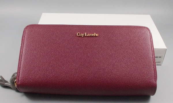 กระเป๋าสตางค์ Guy Laroche ม่วงเปลือกมังคุด ใหม่ แท้