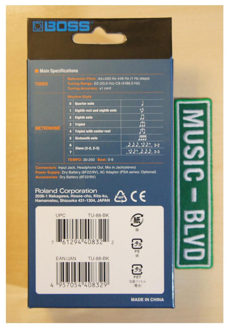 Boss TU-88 Micro Monitor & Tuner for Guitar & Bass