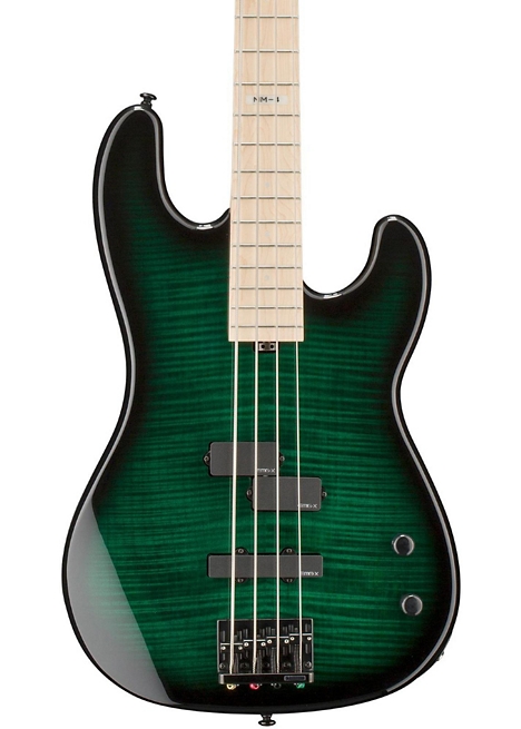 ESP LTD Marco Mendoza MM-4 Electric Bass Guitar - Dark See-Thru Green Sunburst