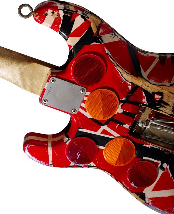 EVH Eddie Van Halen Frankenstein Replica Electric Guitar(Black/White/Red)