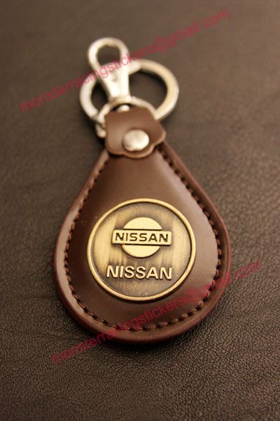 พวงกุญแจหนังรถยนต์ พวงกุญแจรถยนต์หนัง NISSAN