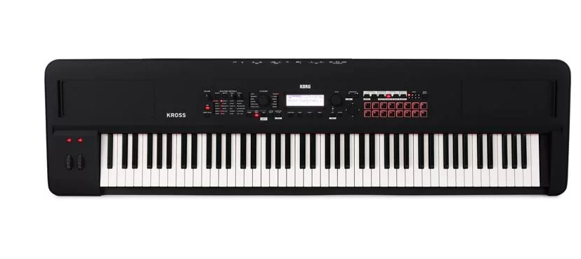 Korg Kross 2-88-MB 88-key Synthesizer Workstation - Super Matte Black