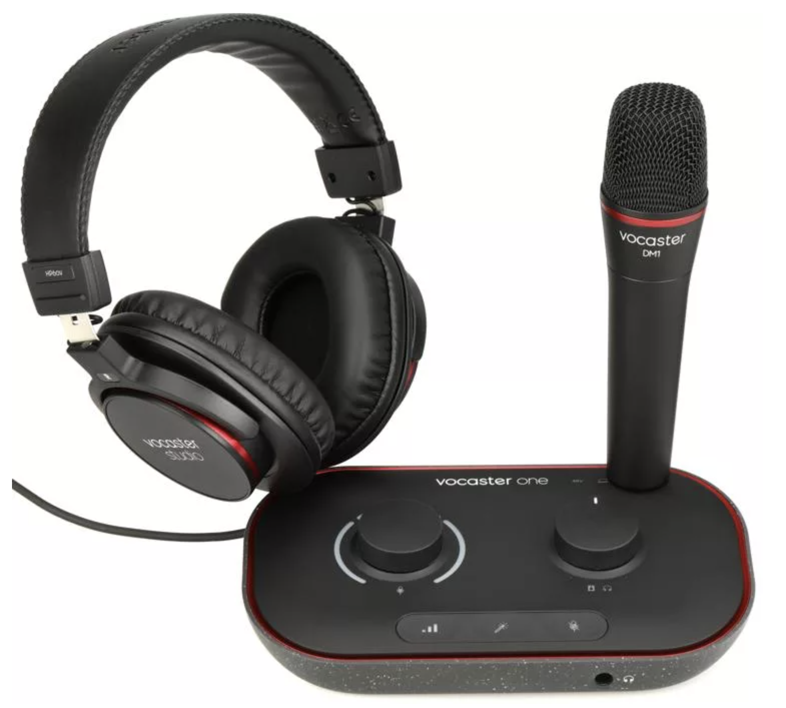 Focusrite Vocaster One Studio USB-C Audio Interface Bundle
