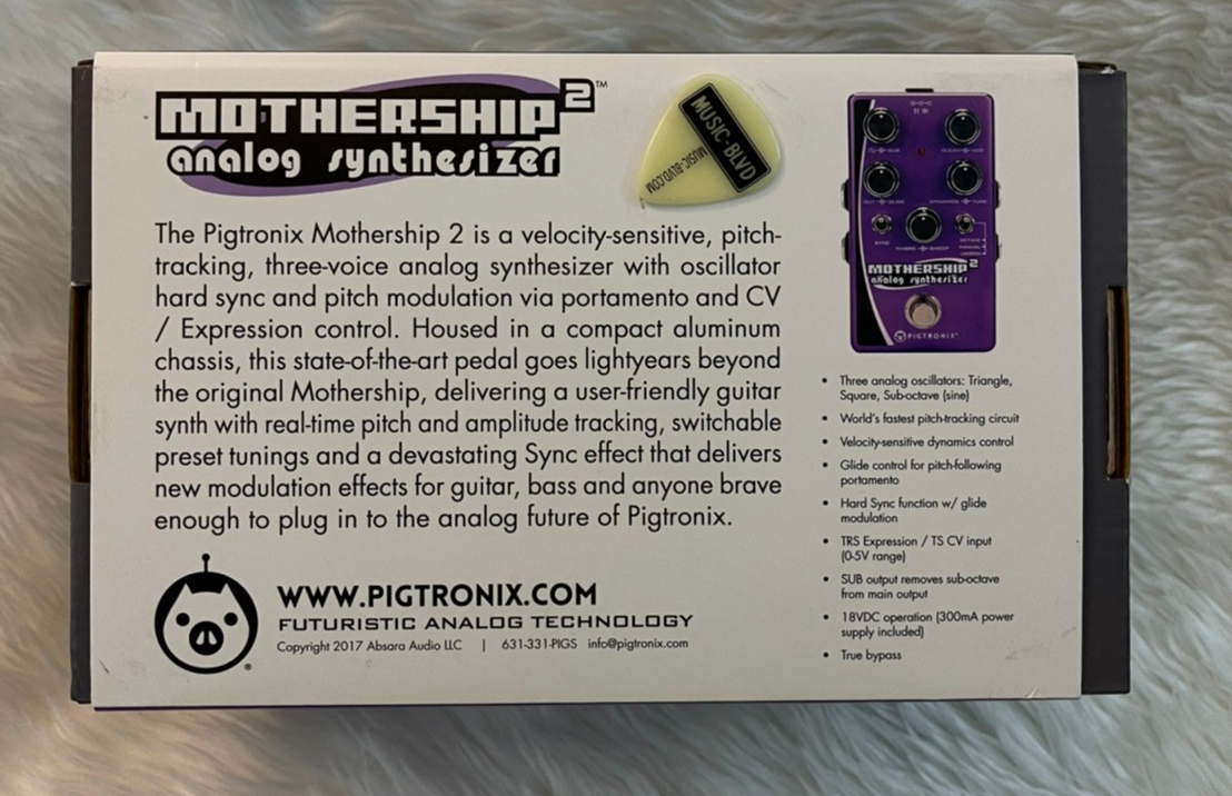 Pigtronix Mothership 2 Analog Synthesizer Pedal