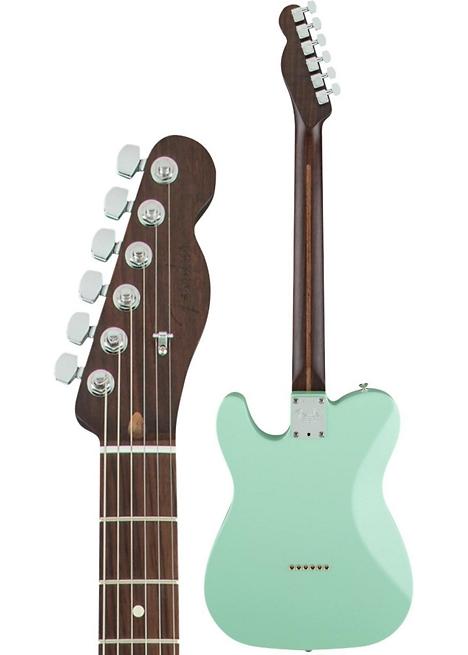 Fender Limited Edition American Standard Telecaster Rosewood Neck Electric Guitar - Surf Green Mint Green Pickguard
