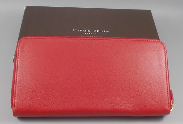 กระเป๋าสตางค์ JEAN-LOUIS SCHERRER แดง ใหม่ แท้