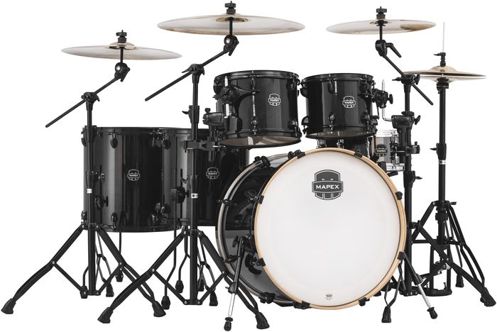 Mapex Armory Series 6-Piece Studioease Shell Pack Transparent Black