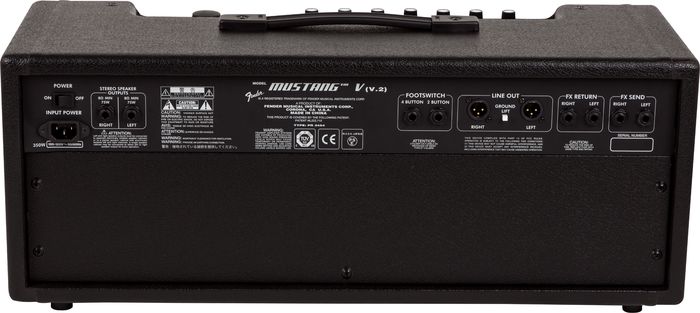 Fender Mustang V V.2 HD 150W Guitar Amp Head Black