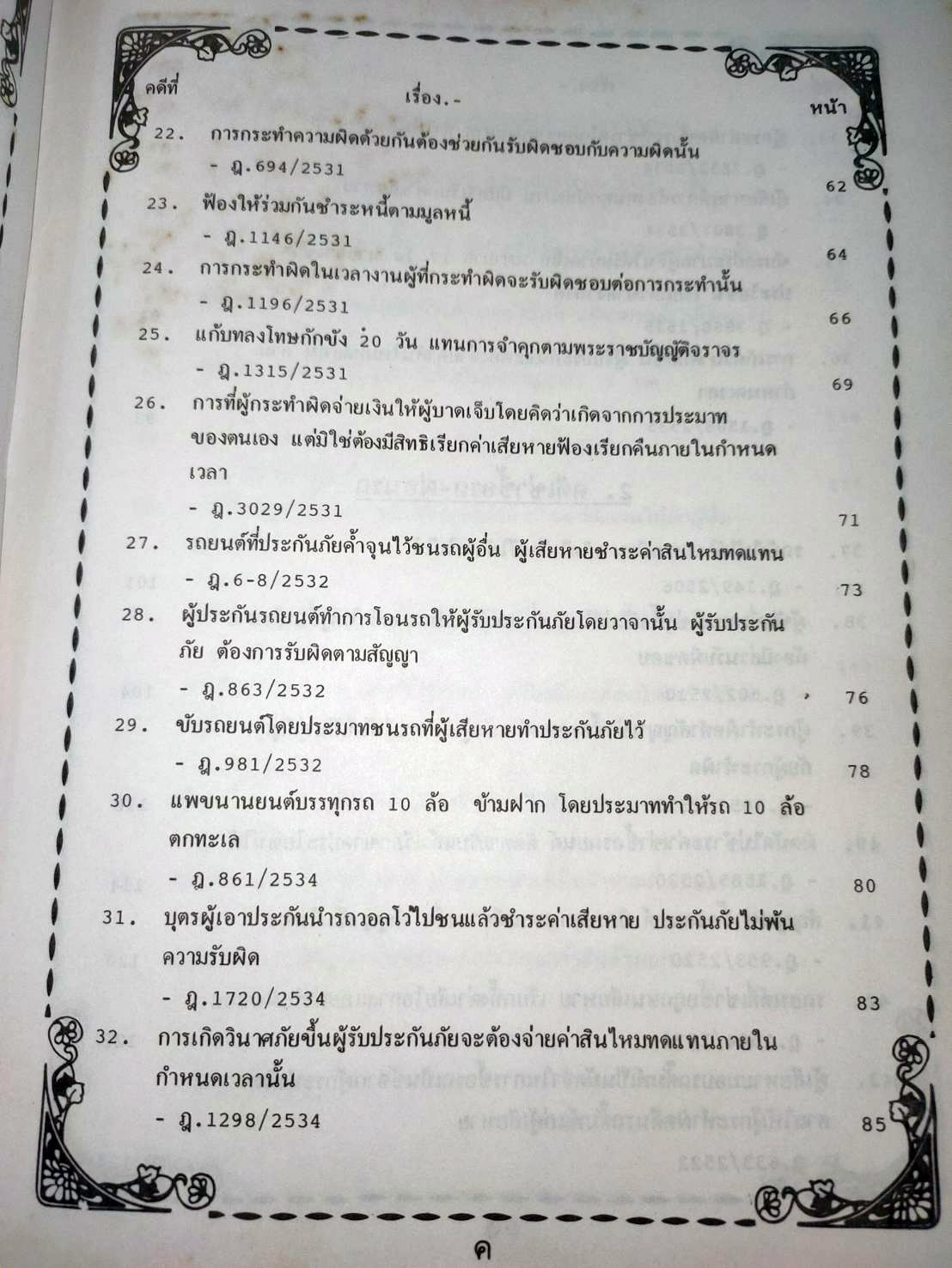 108 คดีจราจรทางบก เล่ม 1: ศึกษาคดีจริงที่น่าสนใจ (ปกไม่สวย)